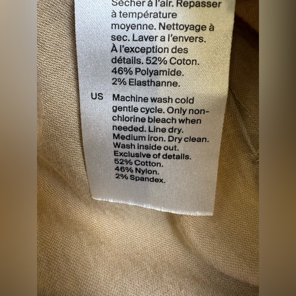 COS Women’s Beige Tapered Chino Pants Size 8 – Minimalist Cotton Blend - Picture 7 of 10